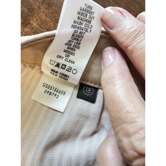 7 FOR ALL MANKIND JEN 7 SKINNY ANKLE TAN JEANS  PLUS SIZE 18W - Picture 6 of 9